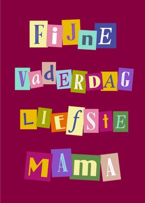 Greetz | Vaderdagkaart | Liefste Mama