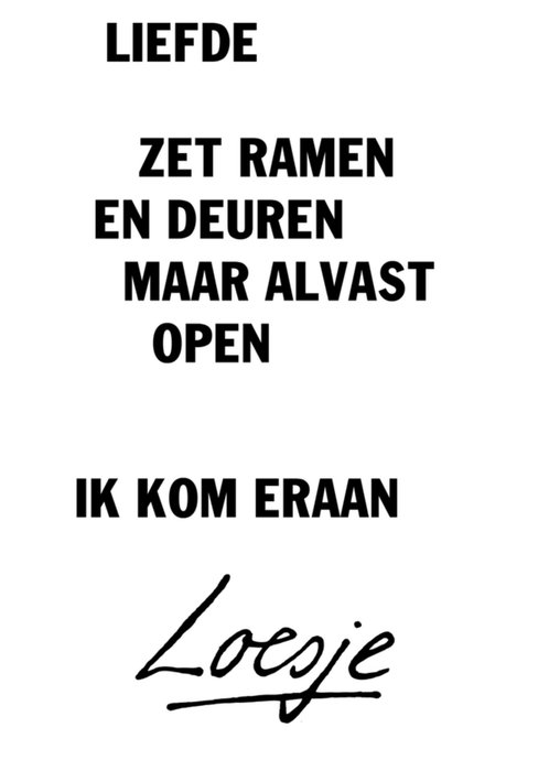 Loesje | Zwangerschapskaart | tekst