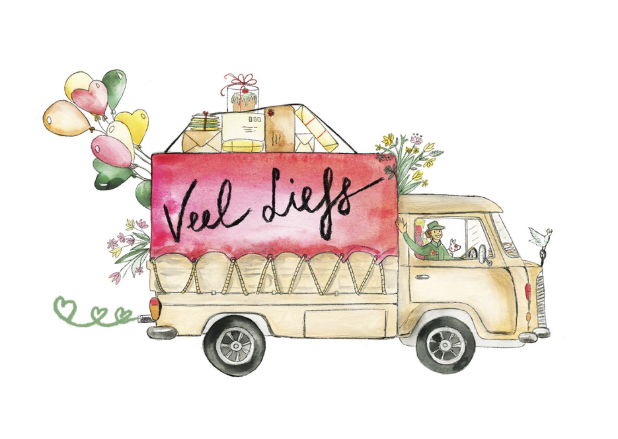 Zomaar Veel liefs Kaart Marie Bodié