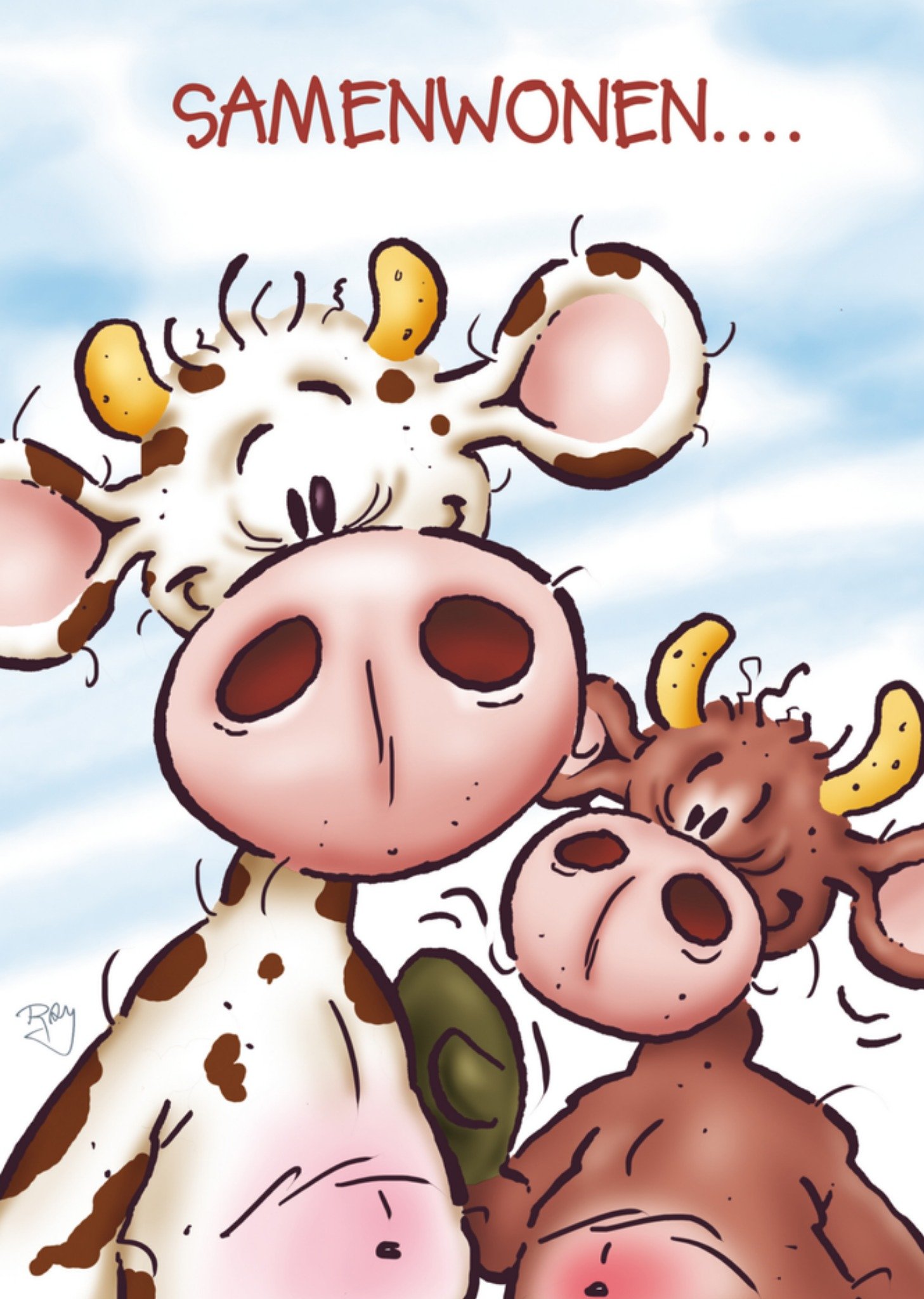 Nieuwe woning samenwonen Kaart Doodles