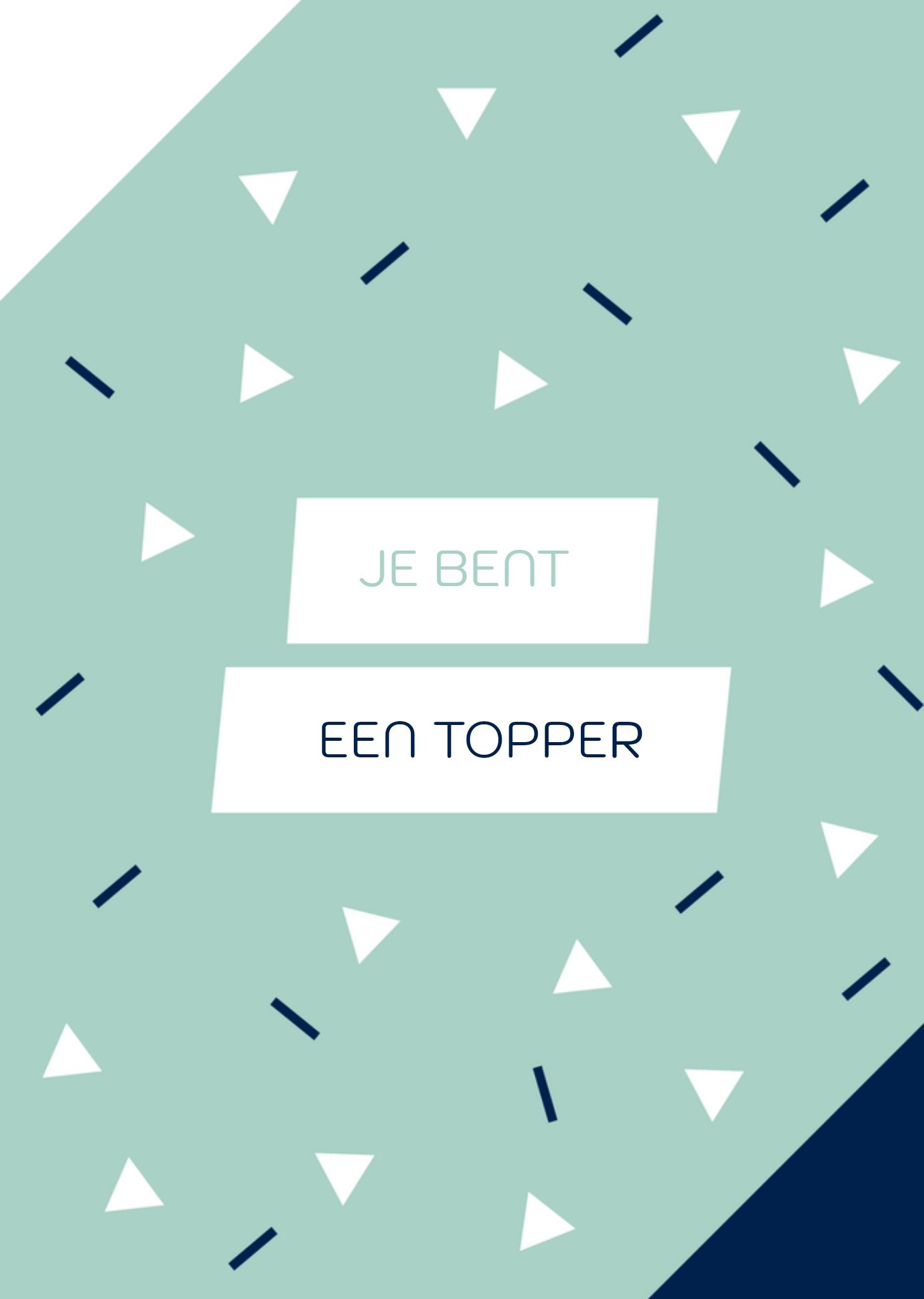 Greetz Dag van de baas kaart topper Standard Card