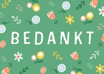 Marieke Witke | Bedankkaart | bloemen