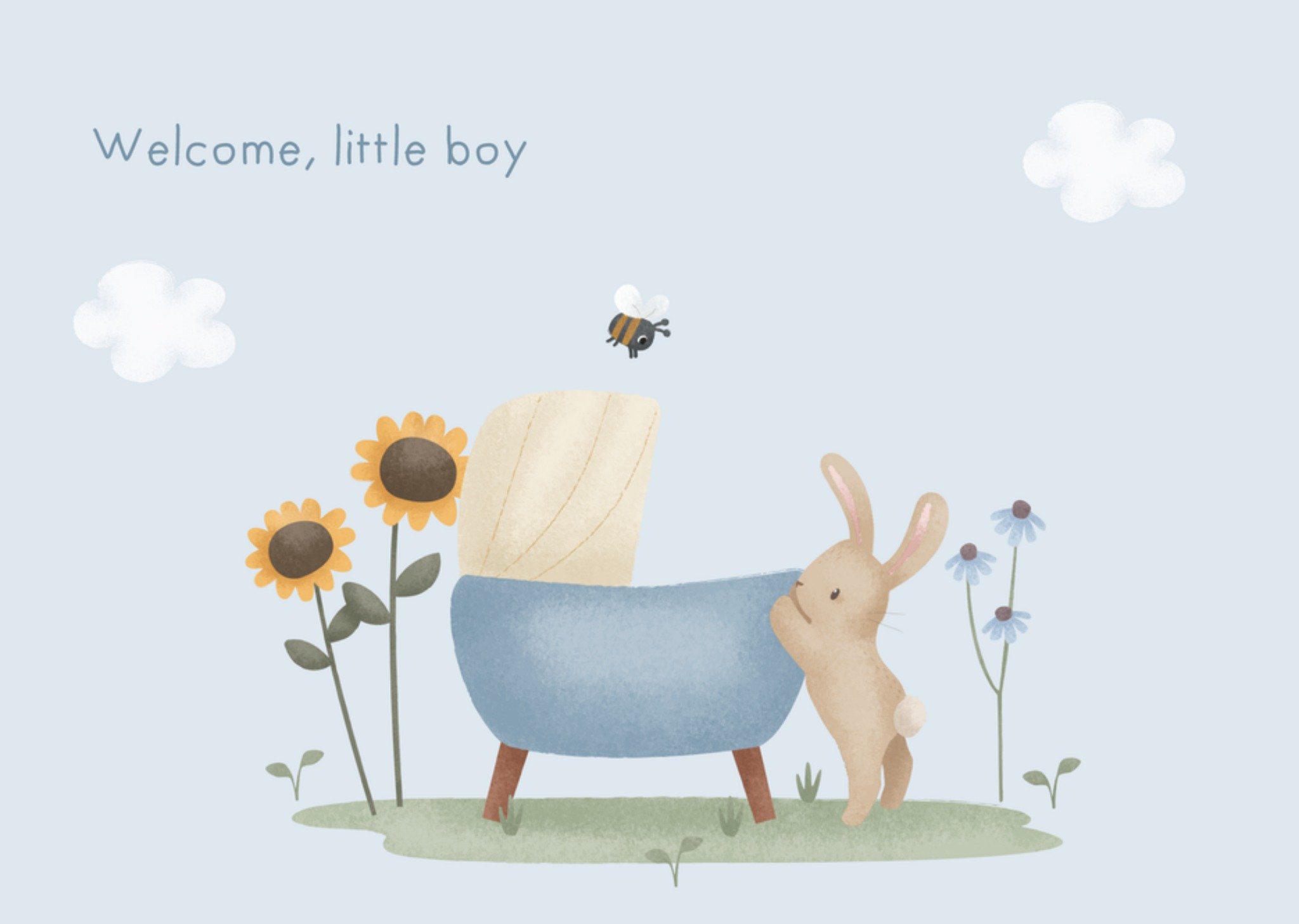 Geboortekaart Little Boy Kaart Little Dutch