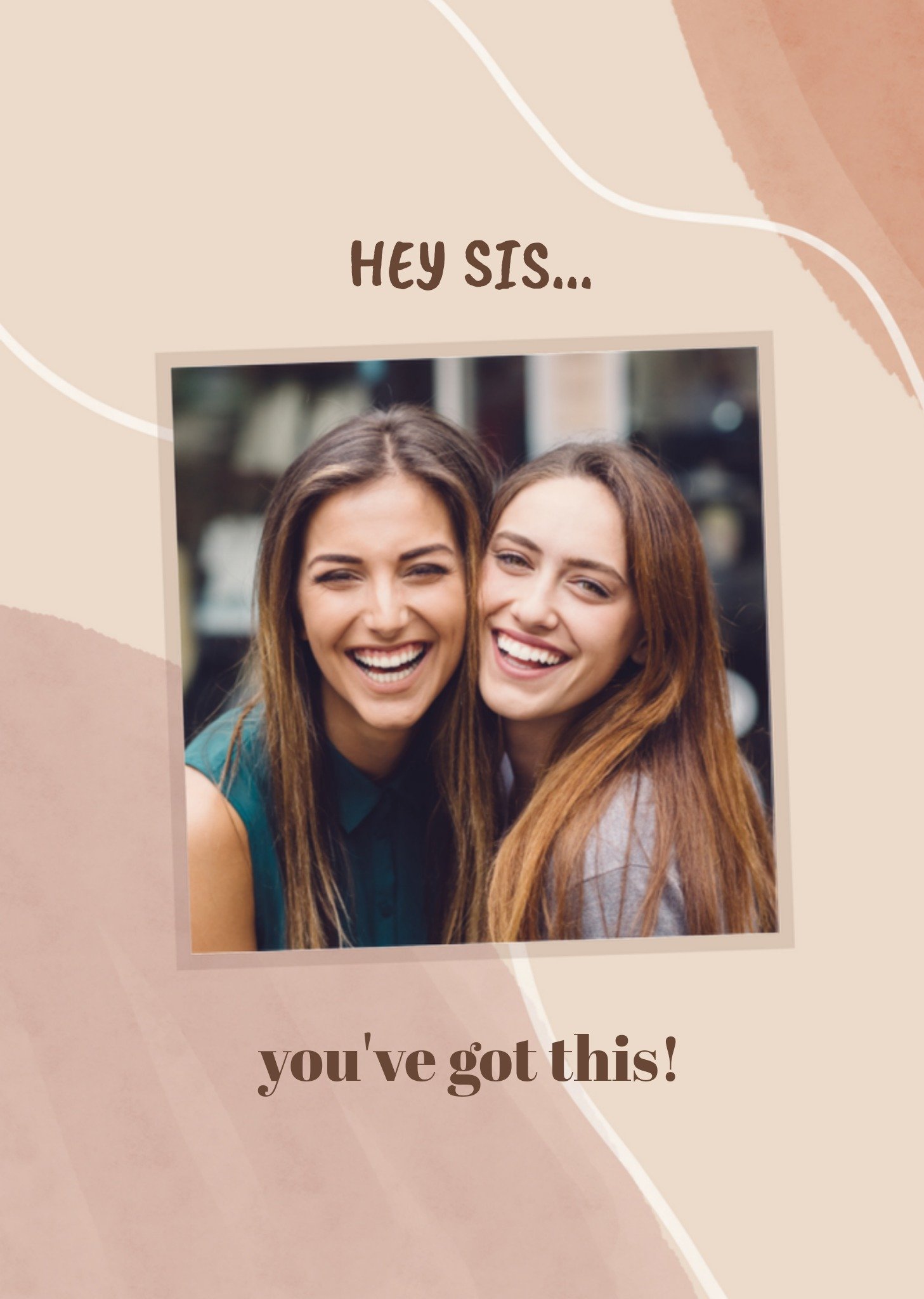 Greetz Succeskaart fotokaart zus Standard Card