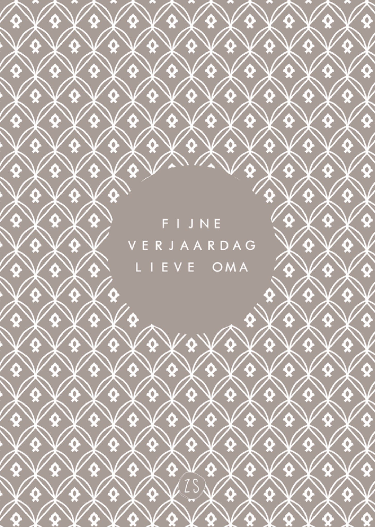 Zusss Verjaardagskaart Oma Standard Card