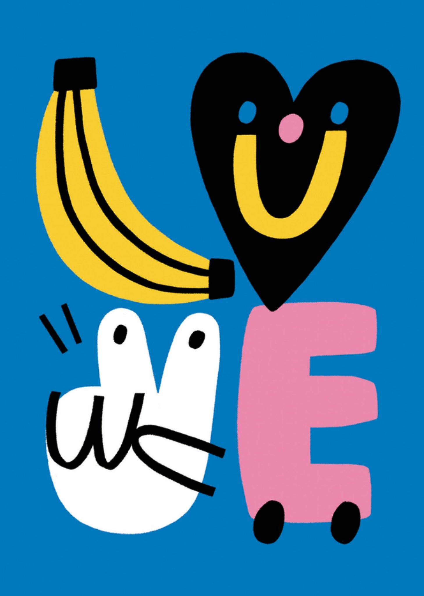 Valentijnskaart illustratie Kaart Rumble Cards