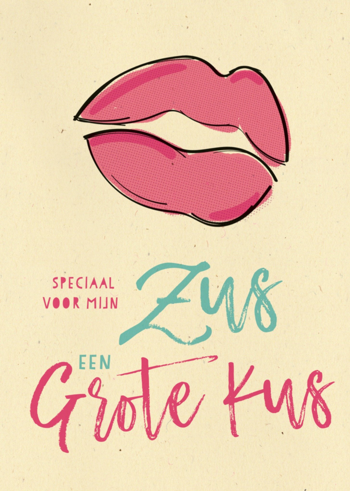 Broer en zus dag dikke kus zus Kaart Paperclip