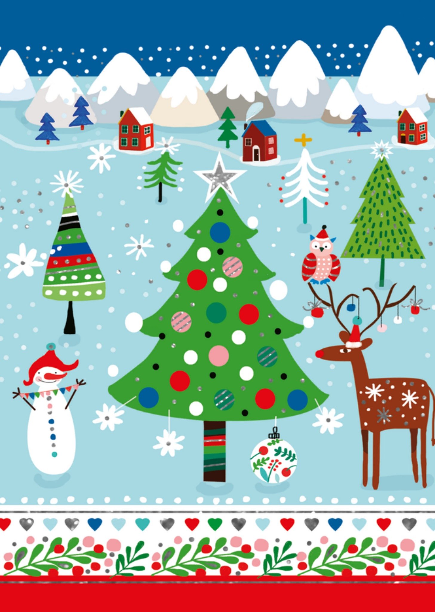 Kerstkaart Kerstboom TMS