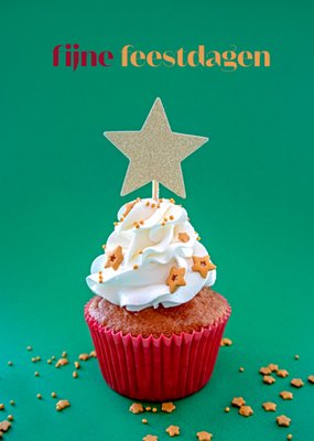 Photoflash | Kerstkaart | Cupcake | Fijne feestdagen