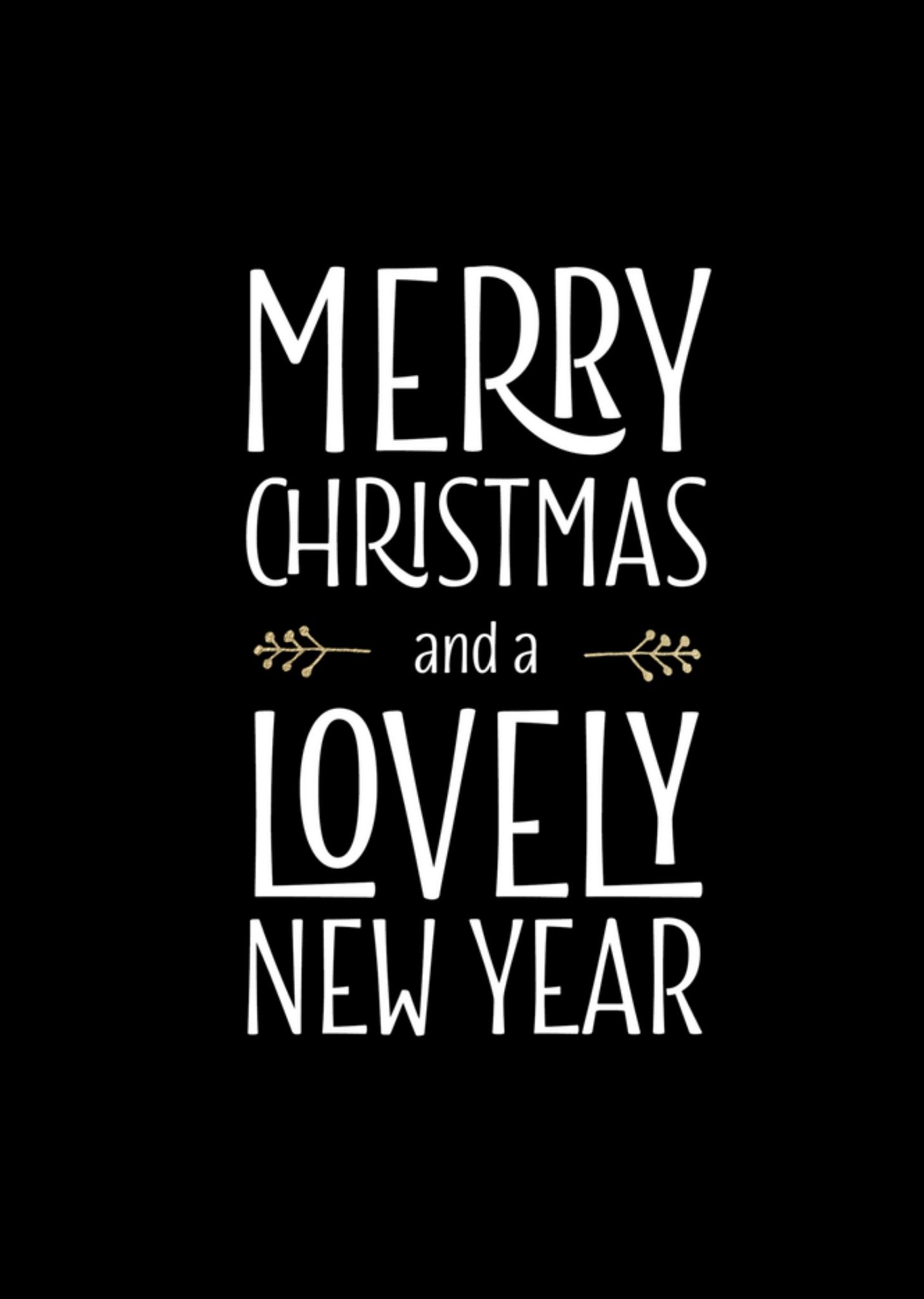 Kerstkaart merry christmas Luckz