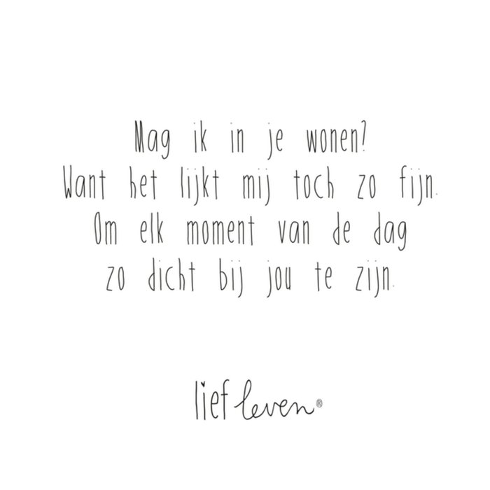 Liefde quote kaartje