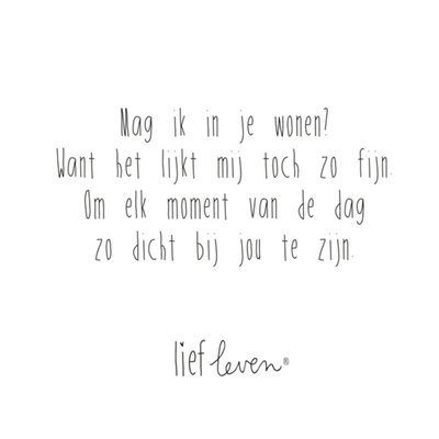 Liefde quote kaartje