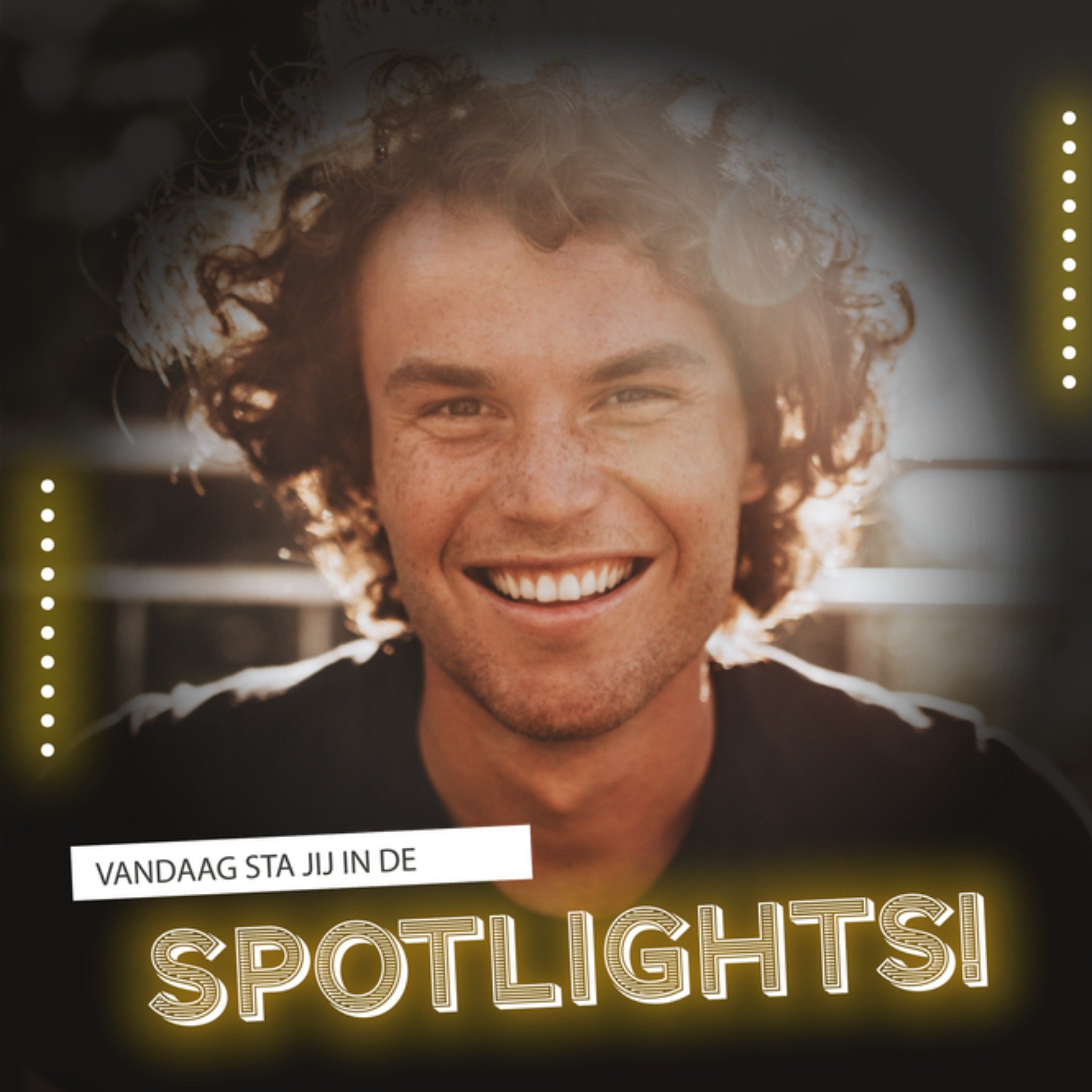 Greetz Verjaardagskaart Spotlight Met foto Vierkant