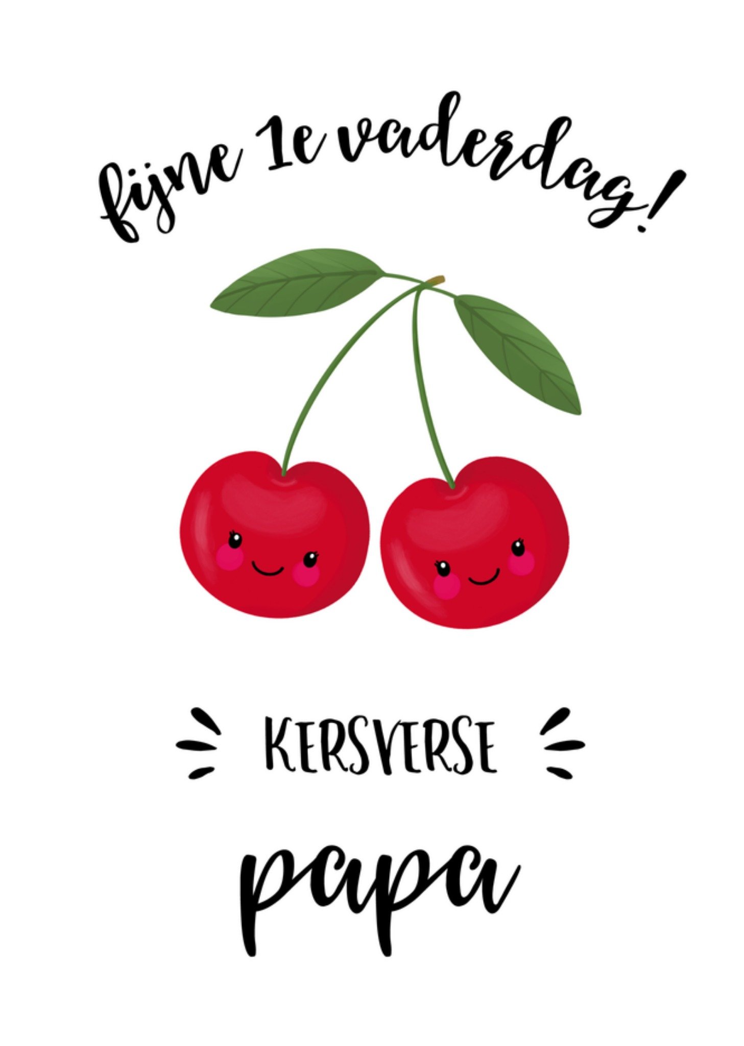 Vaderdagkaart kersverse papa Kaart Tsjip