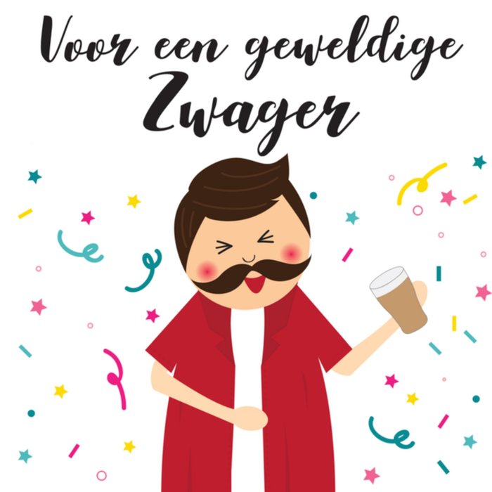 Memelou | Verjaardagskaart | zwager