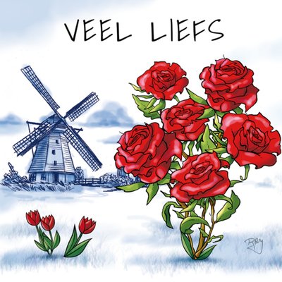 Doodles | Zomaar kaart | Veel Liefs