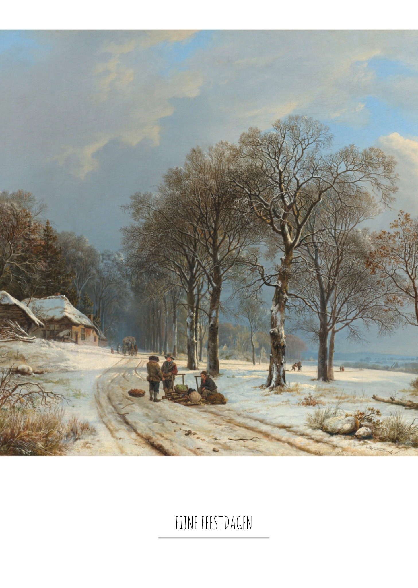 Kerst Kunst Sneeuw Greetz