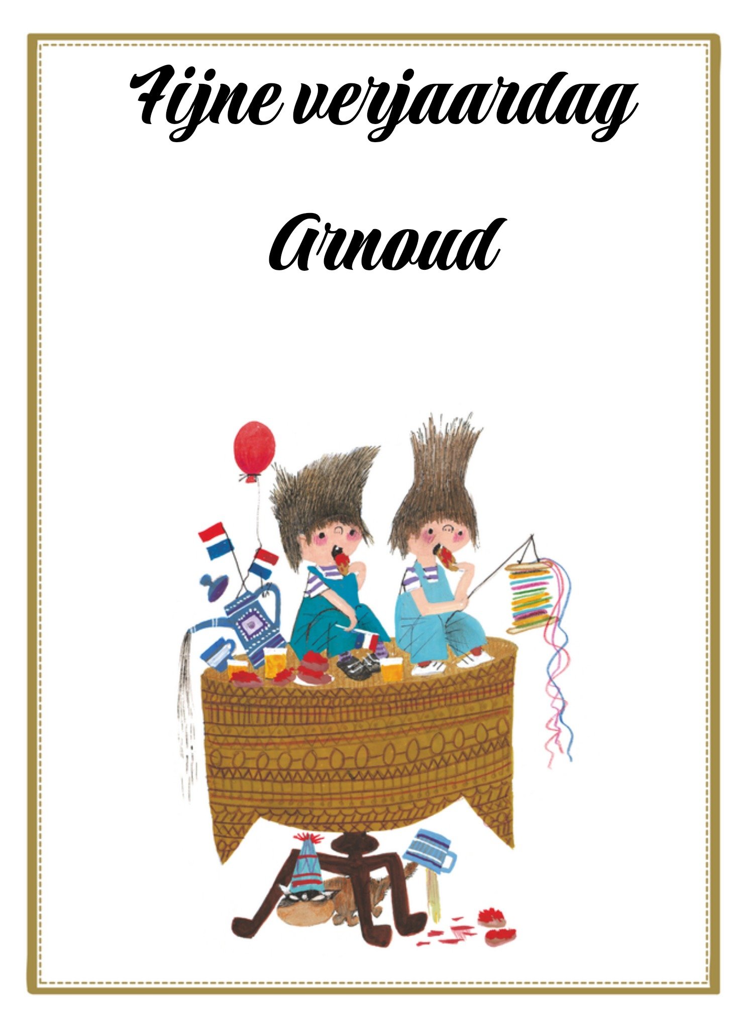 Fijne verjaardag! Kaart Fiep Westendorp