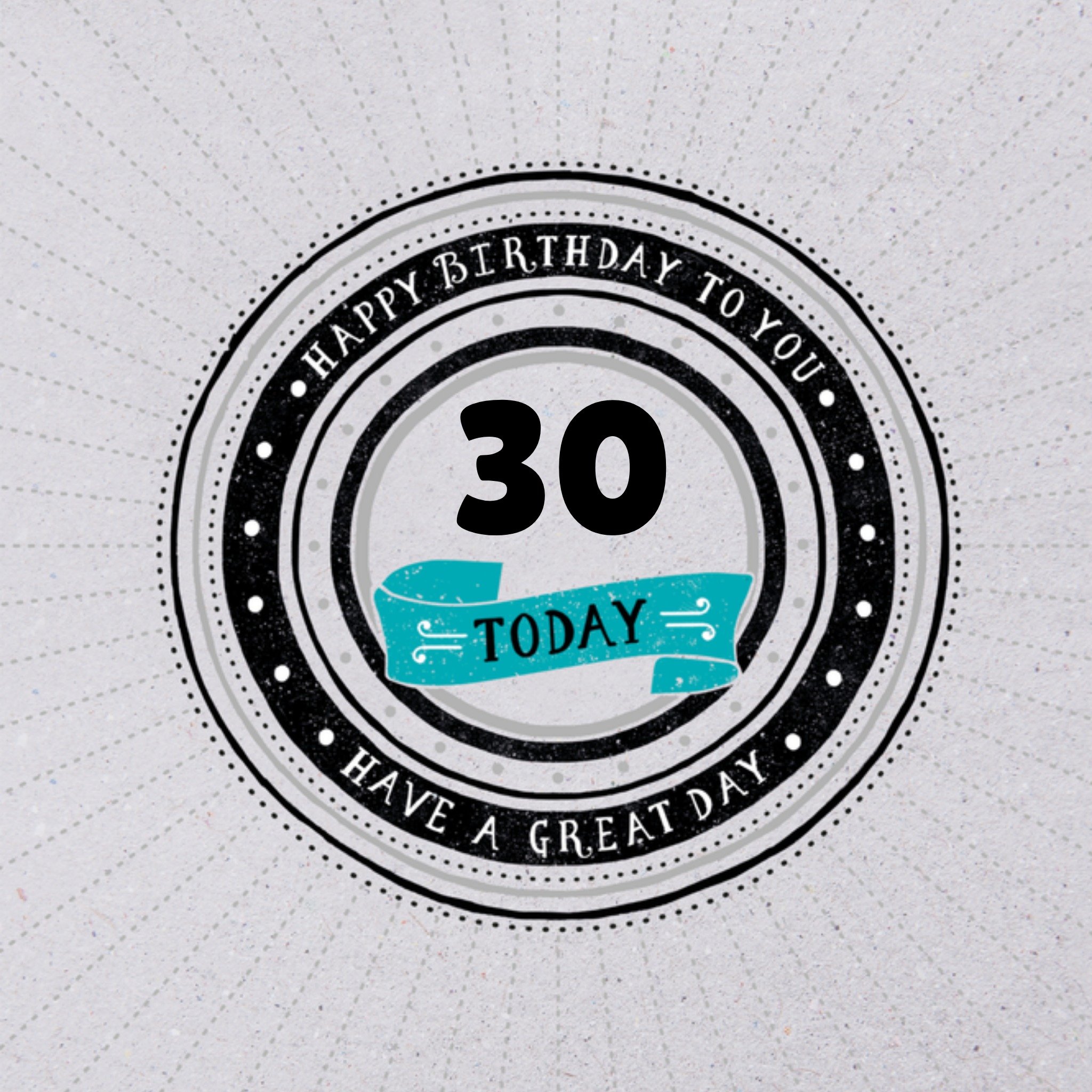 Verjaardagskaart met leeftijd Vierkante Kaart Hotchpotch