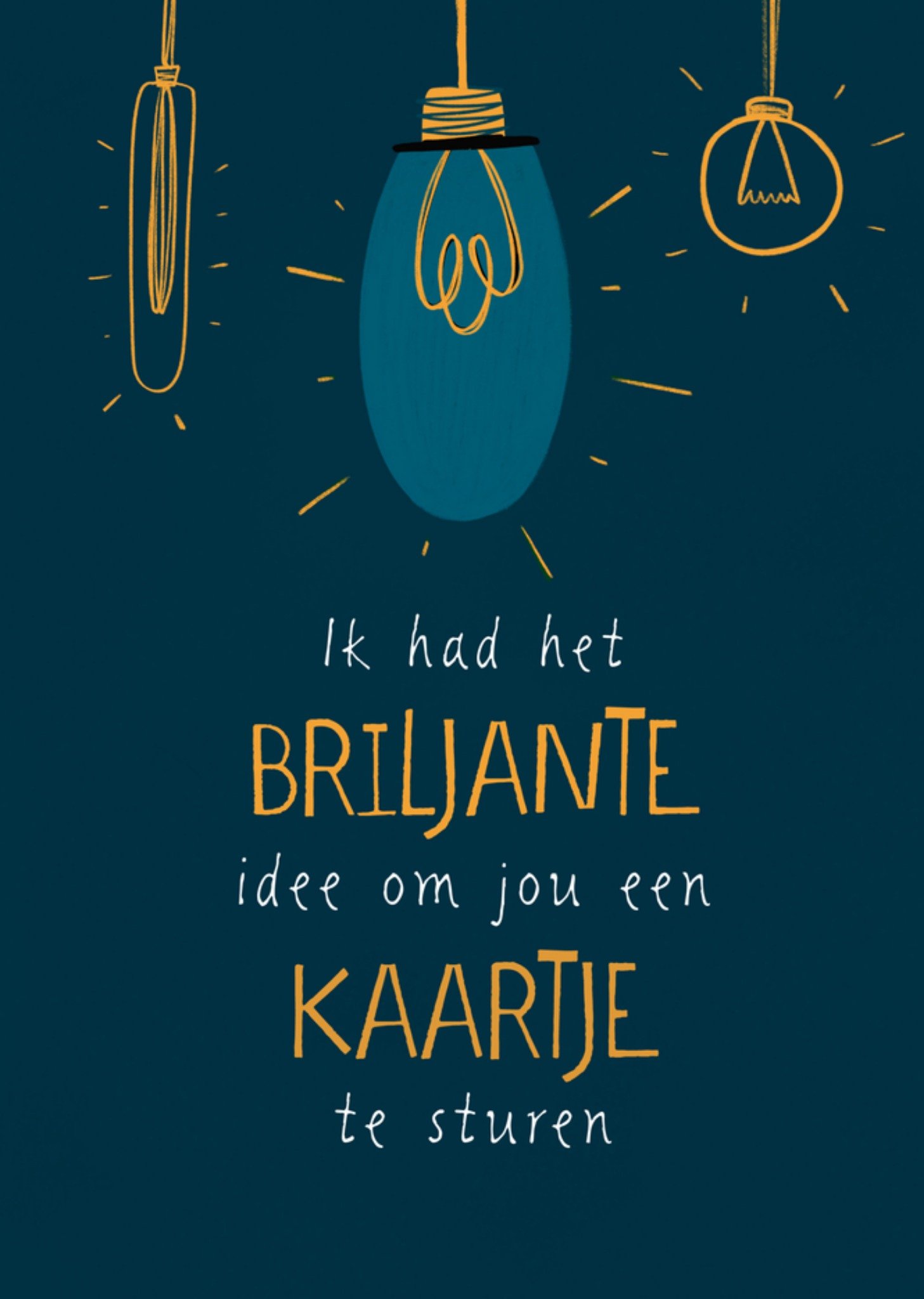 Zomaarkaart lampje idee Greetz