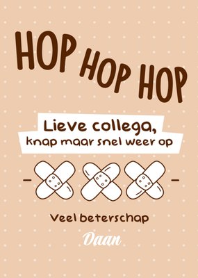 Liefs Jansje | Beterschapskaart | Lieve Collega