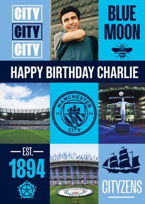 Manchester City | Verjaardagskaart | Met foto