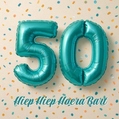 Greetz | Verjaardagskaart | 50 hiep hiep hoera