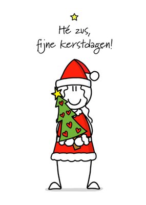 YH Tekent | Kerstkaart | Zus