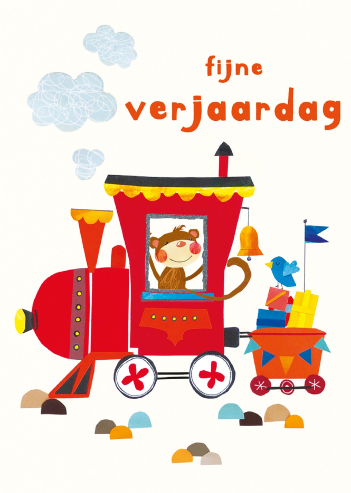 Abacus Verjaardagskaart trein Kaart Abacus Cards