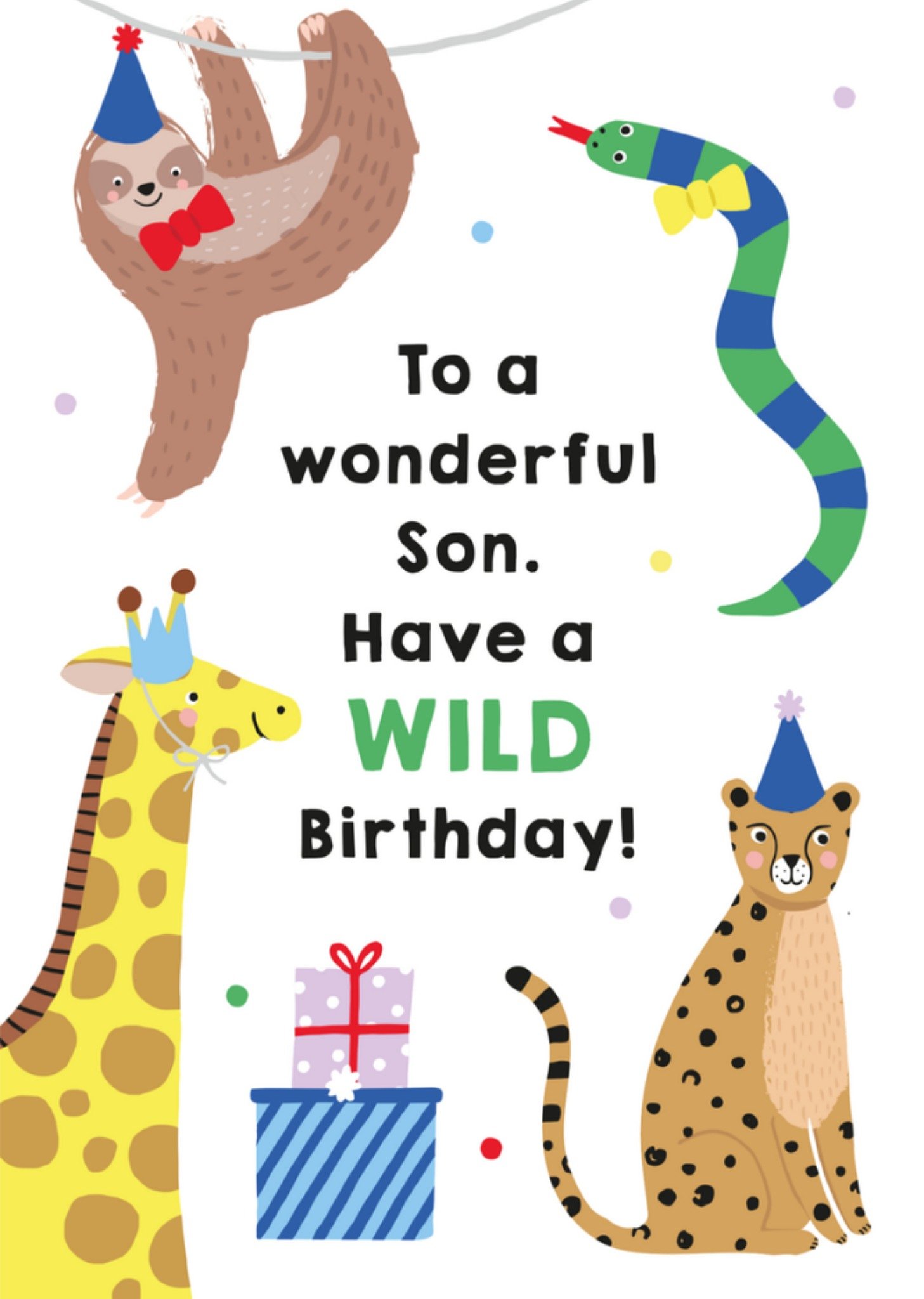 Verjaardagskaart Wild birthday! Greetz