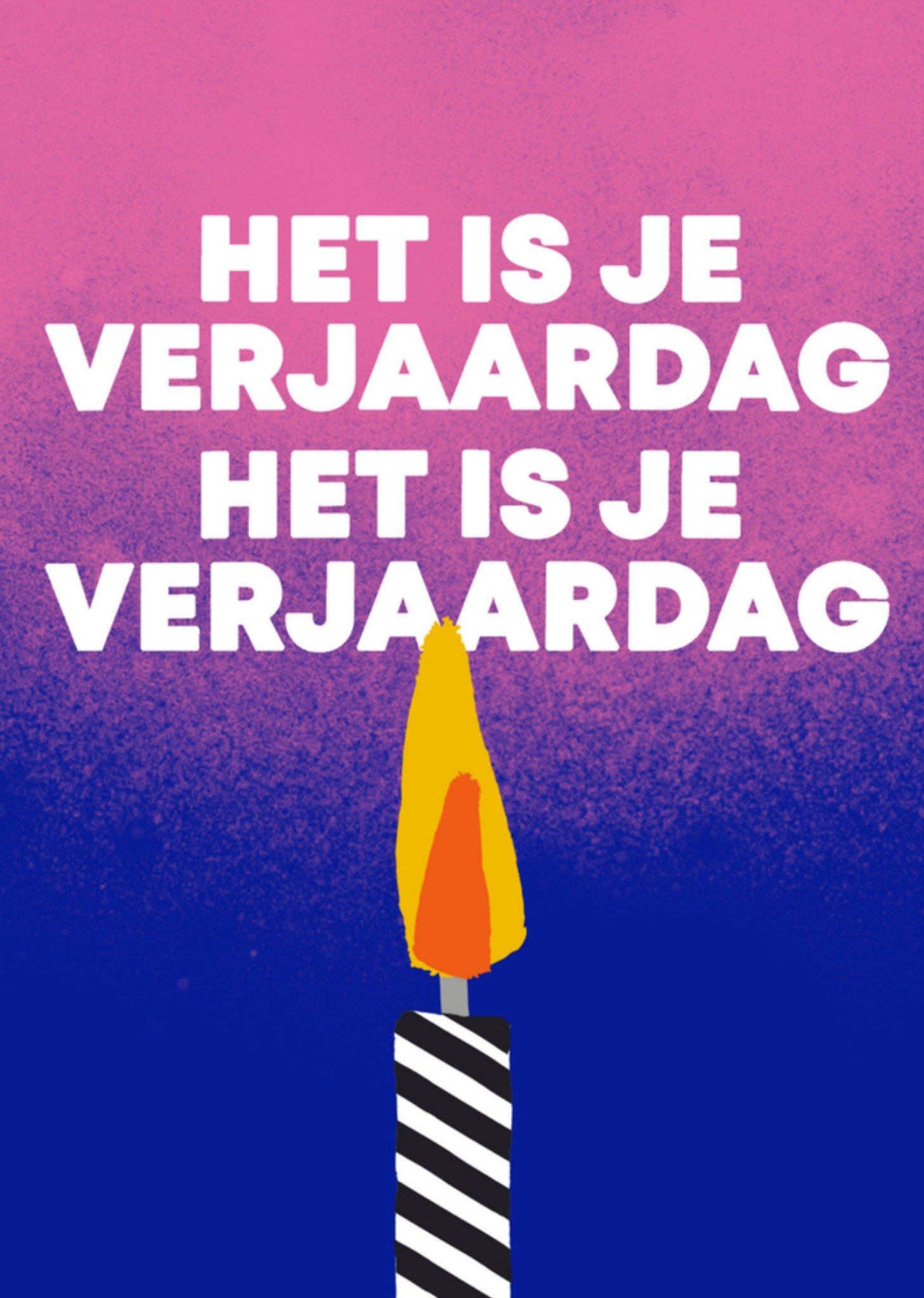 Verjaardagskaart kaars Kaart Jolly Awesome