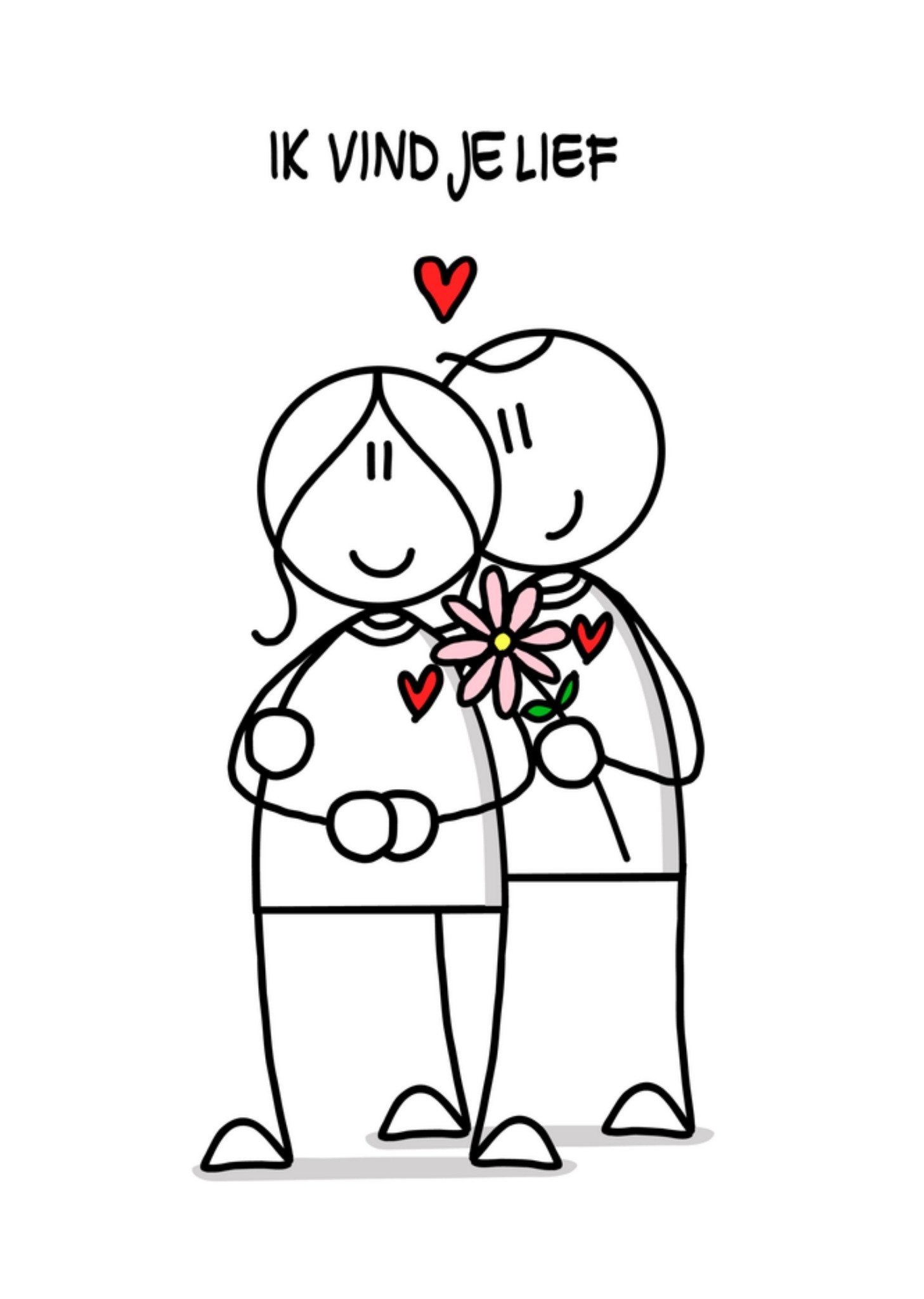 Liefdes kaart illustratie Kaart YH Tekent