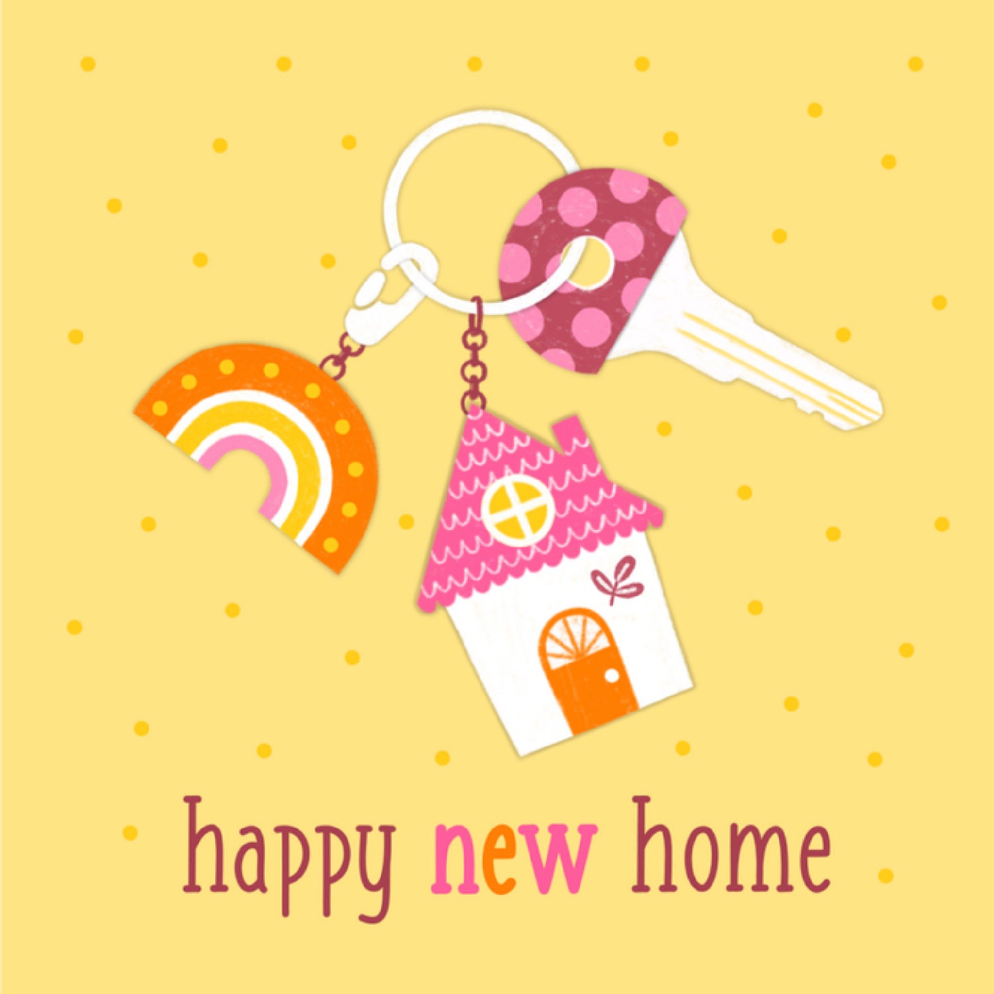 Nieuwe woning kaart Sleutel Vierkante Kaart Marieke Witke