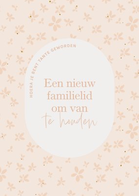 Greetz | Geboortekaart | Tante | Nieuw familielid