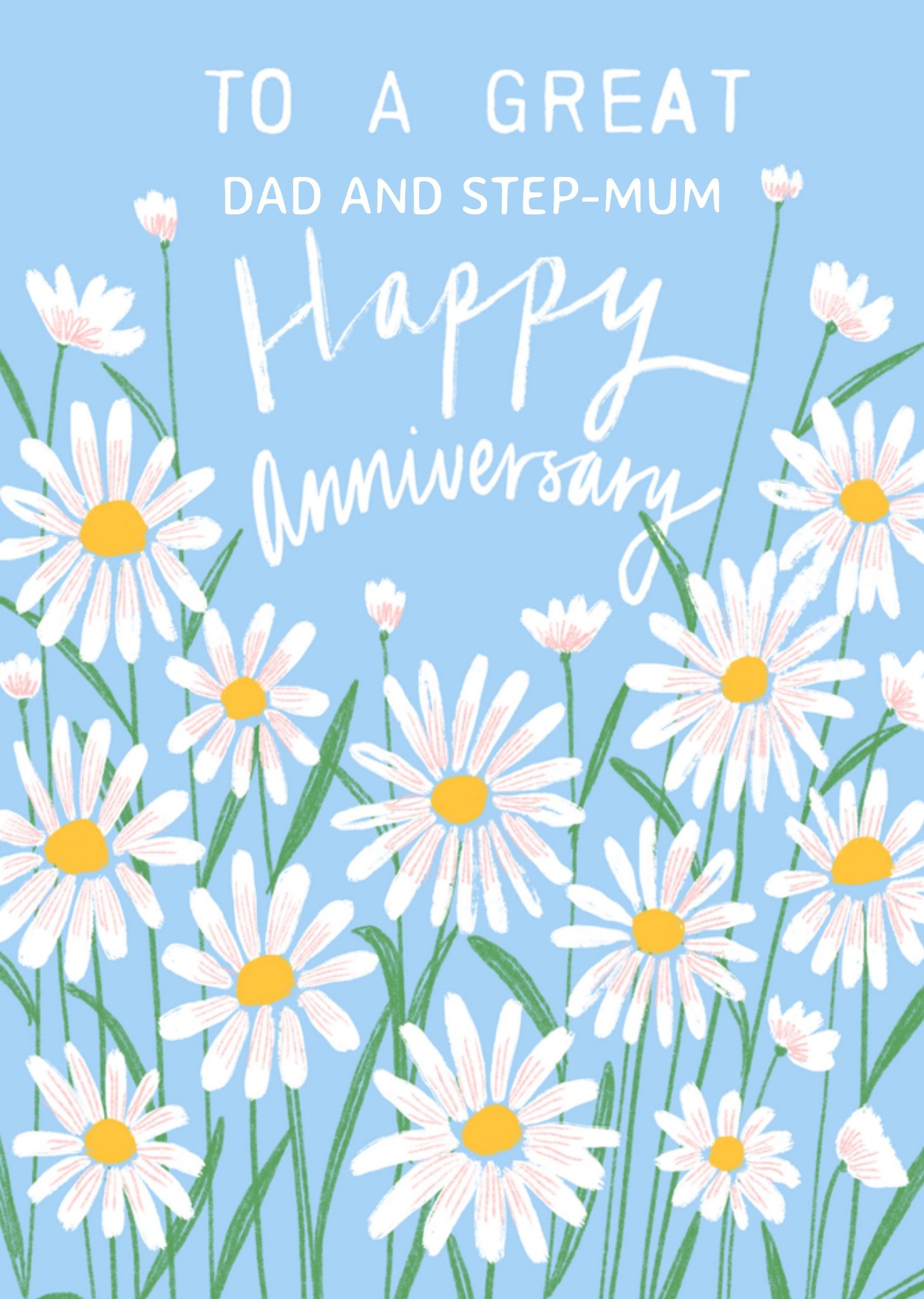 Huwelijksjubileum madeliefjes Greetz