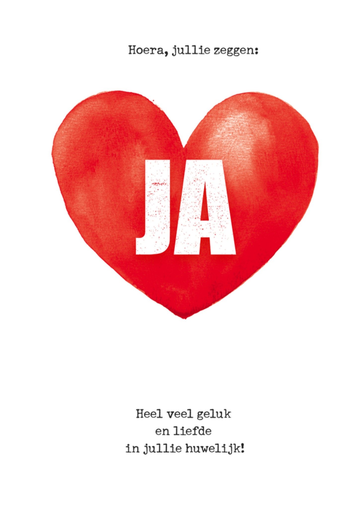 Huwelijkskaart Veel geluk Kaart Bright Spot