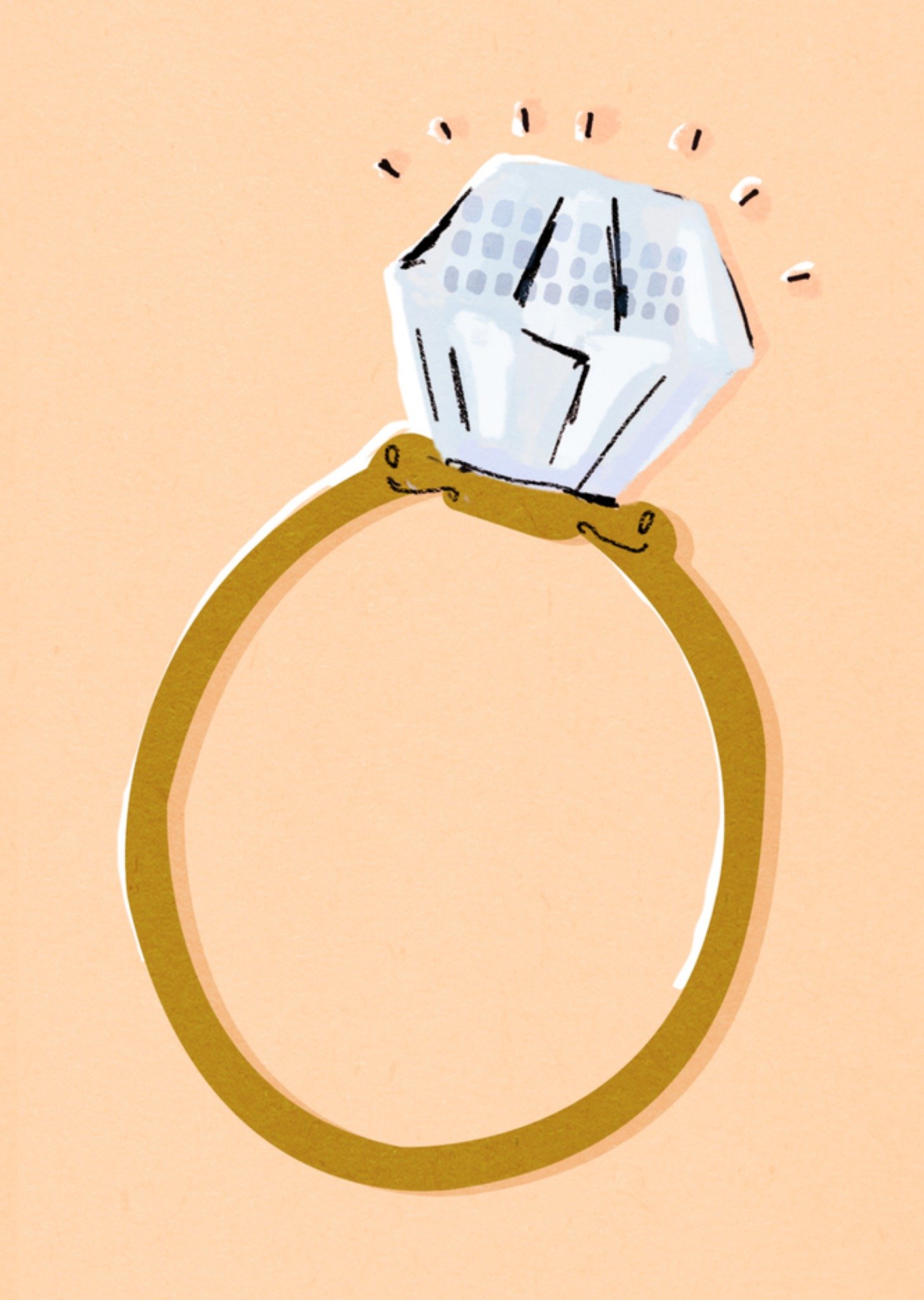 Huwelijkskaart verlovingsring Greetz