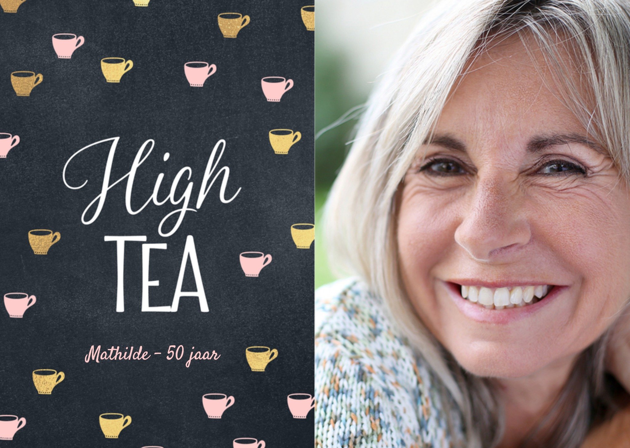 Luckz Uitnodiging Verjaardagsfeest High tea Standard Card