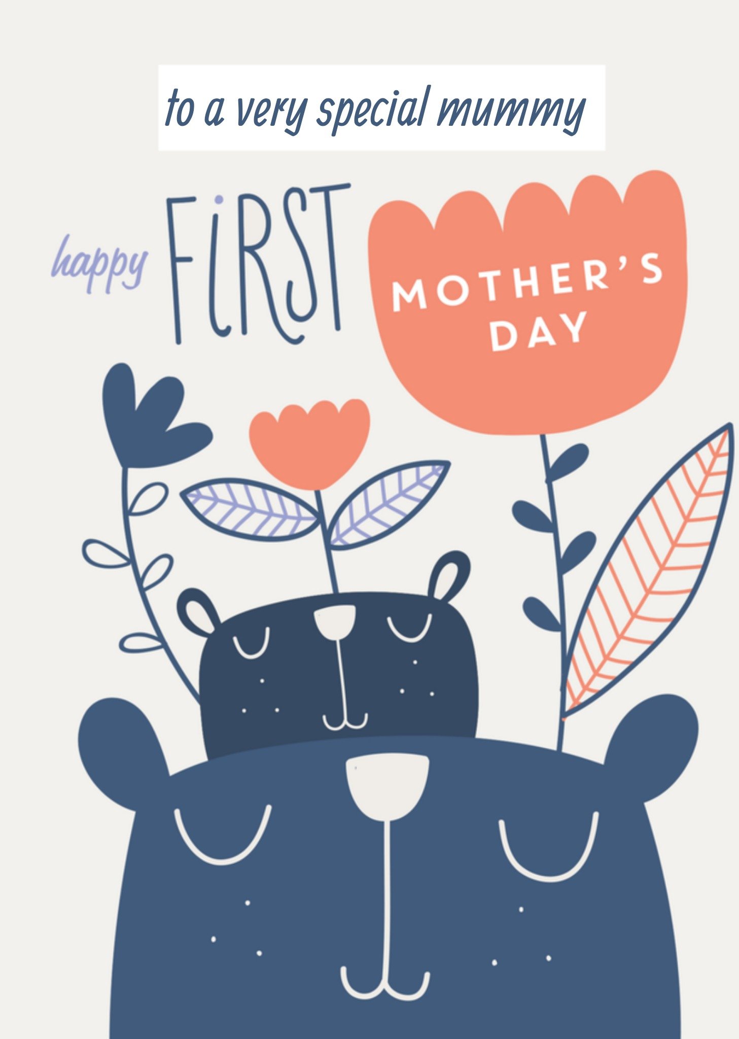 Moederdagkaart eerste moederdag Kaart Greetz
