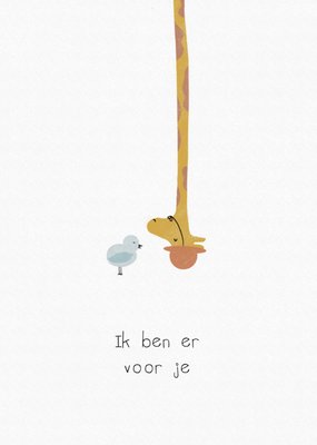 Greetz | Denken aan kaart | giraf | ben er voor je