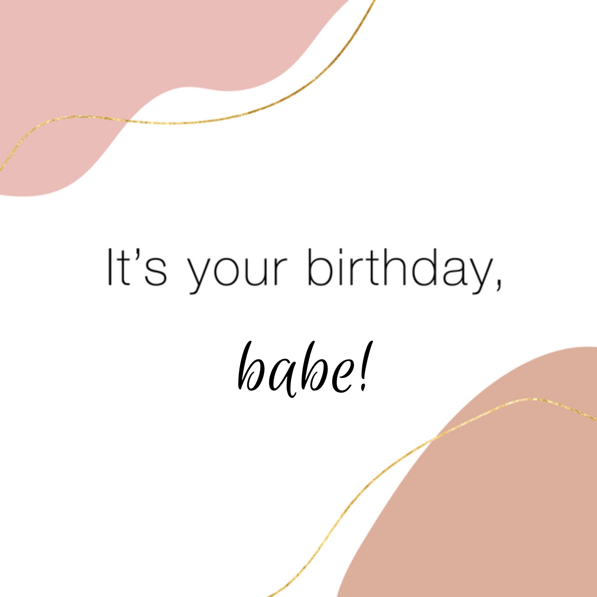 Greetz Verjaardagskaart Babe! Vierkant