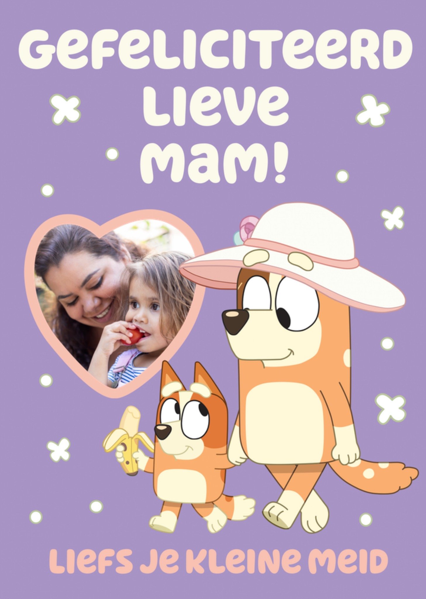 Verjaardagskaart Bluey Gefeliciteerd Lieve mam! Kaart Greetz