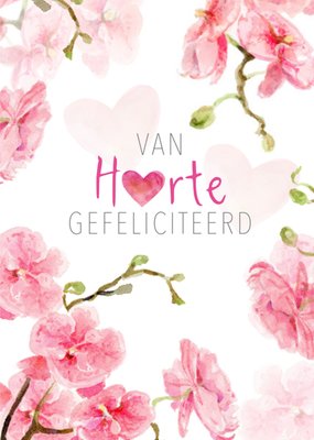 Michelle Dujardin | Verjaardagskaart | Van harte gefeliciteerd