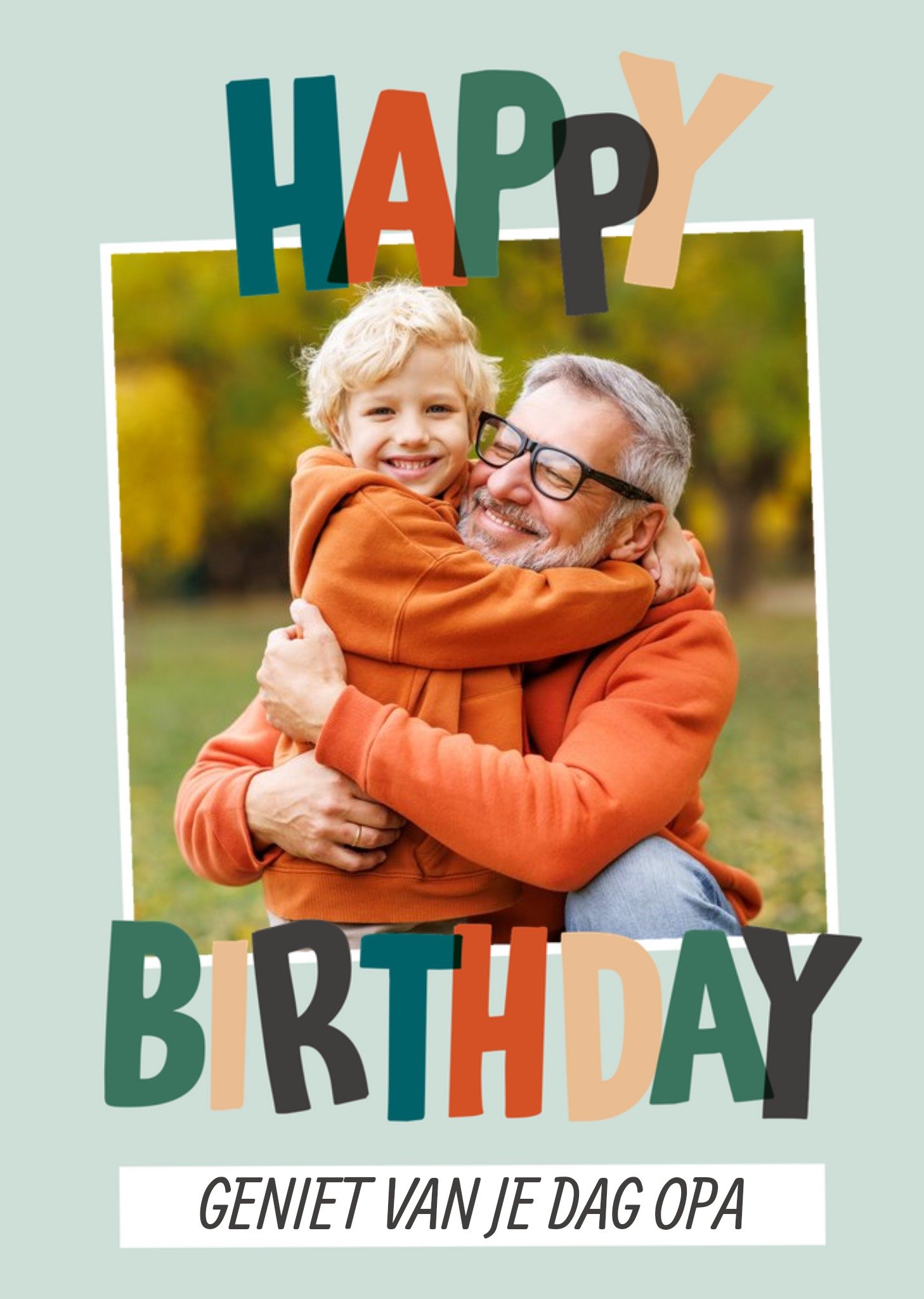 Greetz Verjaardagskaart Opa Met foto Standard Card