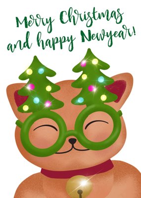 Tsjip | Kerstkaart | Kerstboom bril