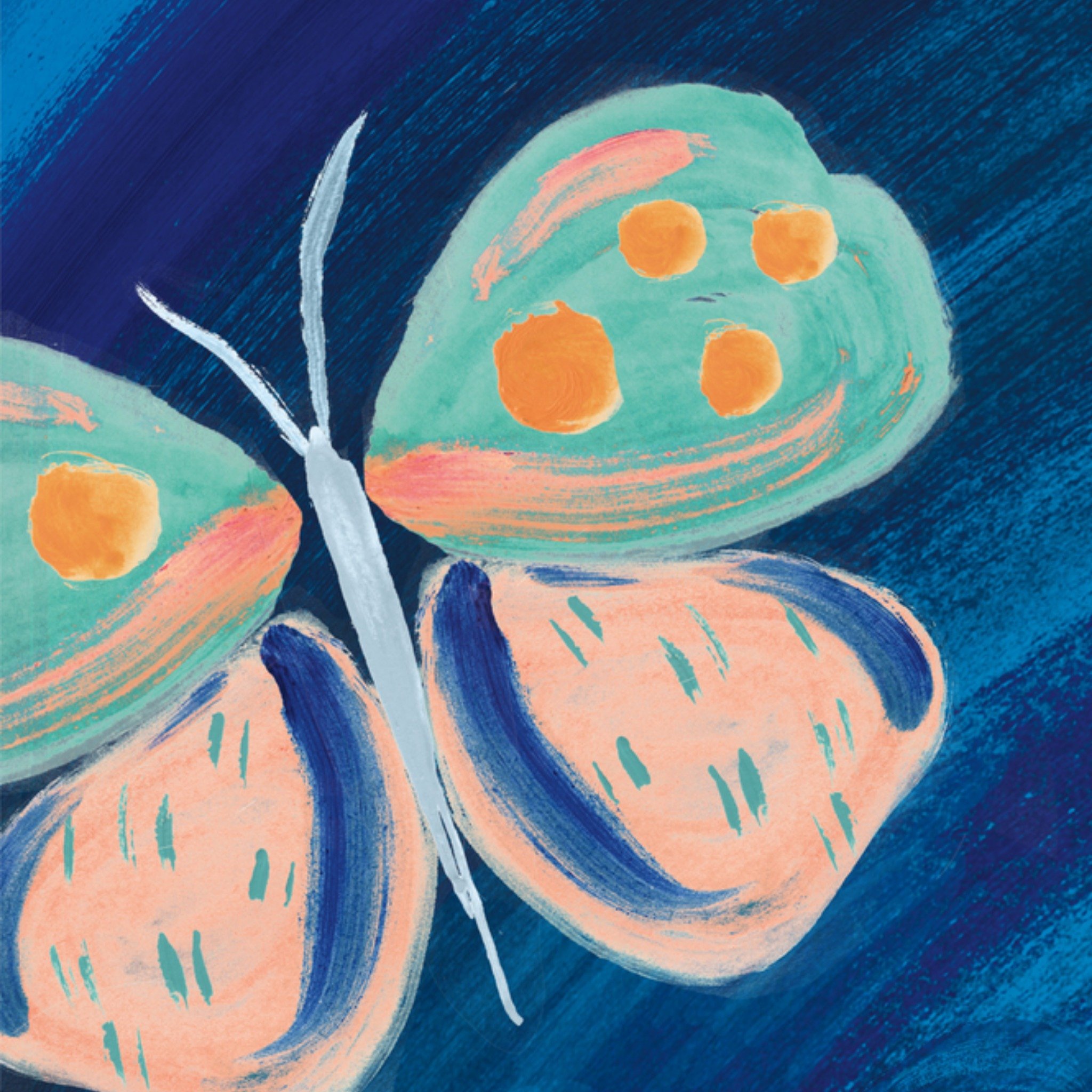 Condoleancekaart Vlinder Vierkante Kaart UK Greetings