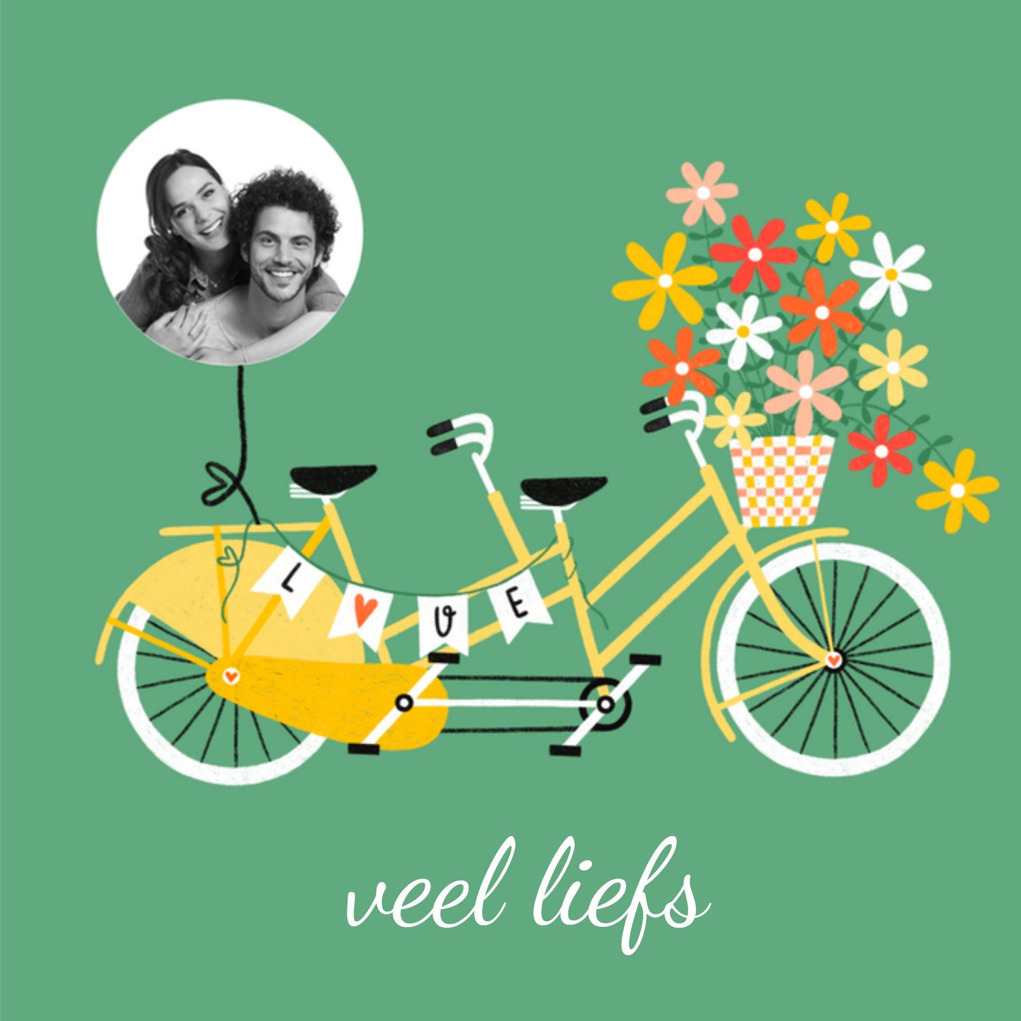 Verjaardagskaart fotokaart Vierkante Kaart Marieke Witke