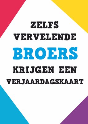 Dean Morris | Verjaardagskaart | broers | grappig