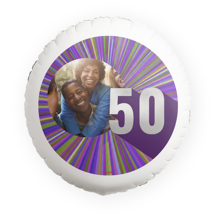 Ballon | 50 jaar | Foto aanpasbaar