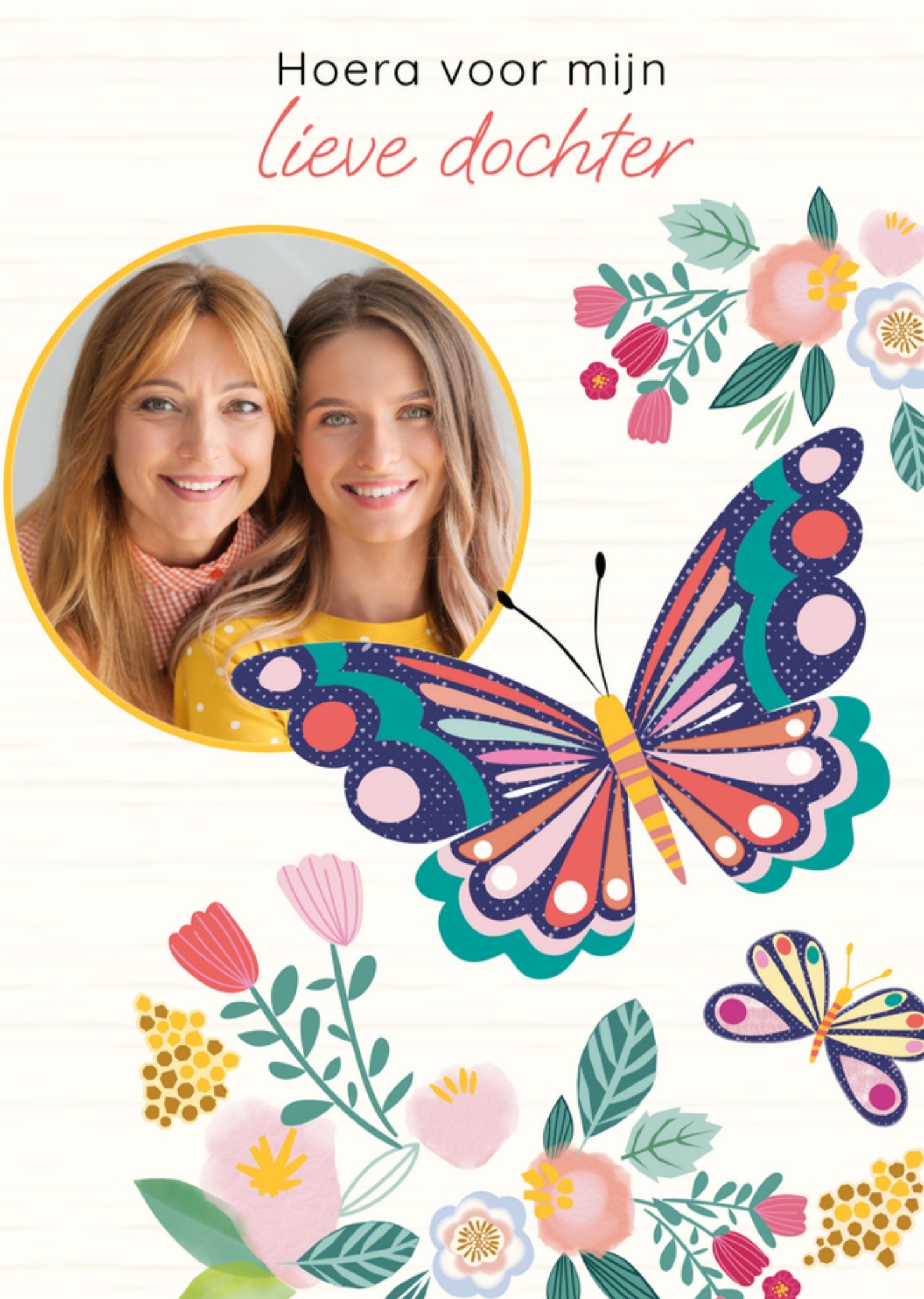 Verjaardagskaart Vlindertjes Dochter Kaart TMS